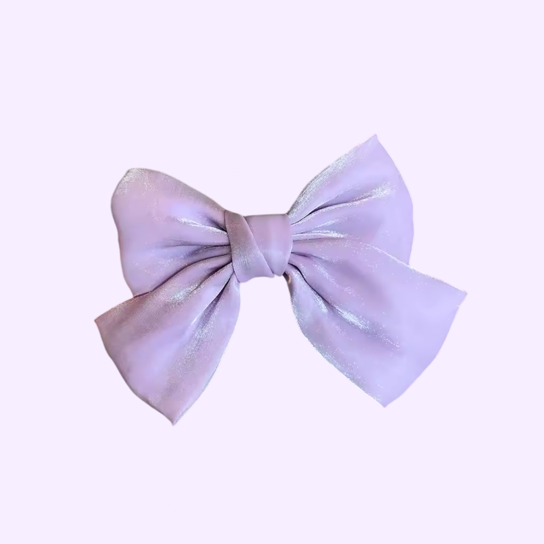 Lilac Shimmer Hair Bow